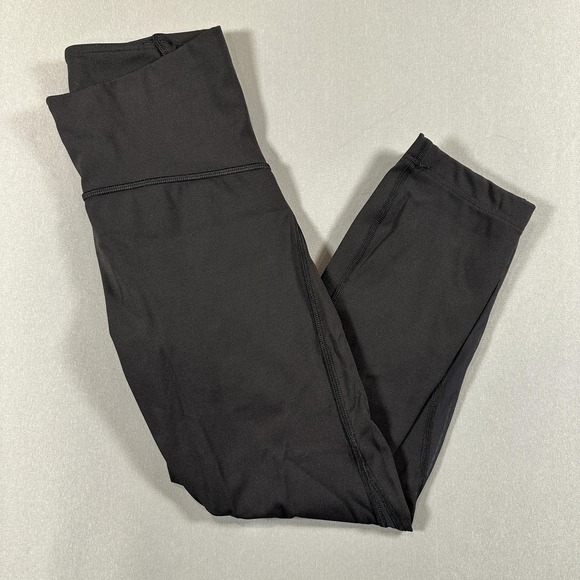 lululemon athletica Pants - Lululemon Leggings Womens 4 Black High Rise Ankle Yoga Athletic Gym Stretch